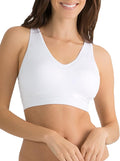 Fruit of the Loom Women's Seamless Pullover Bra – Soft Stretch Fabric with Built-in Cups