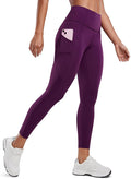 CRZ YOGA Naked Feeling Workout Leggings Pockets 25'' - High Waisted Womens Yoga Pants Running Tights
