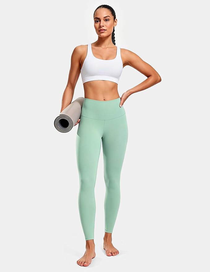 Colorfulkoala Women's High Waisted Tummy Control Workout Leggings 7/8 Length Ultra Soft Yoga Pants 25"
