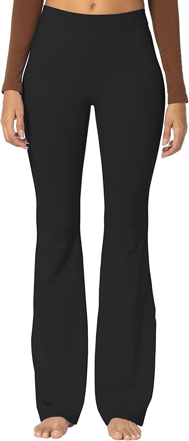 Sunzel Flare Leggings, Crossover Yoga Pants with Tummy Control, High-Waisted and Wide Leg