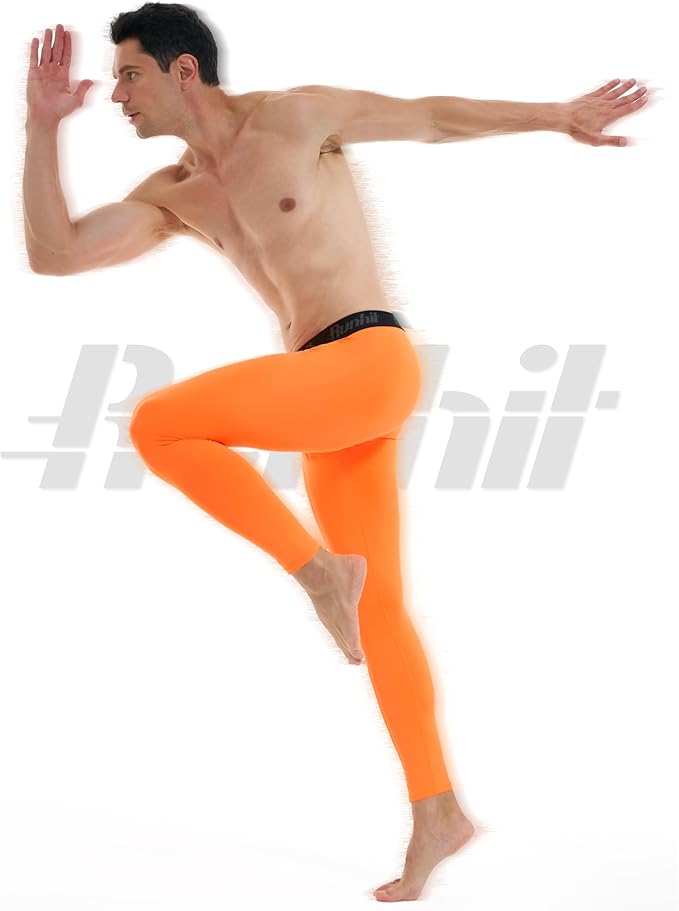Runhit Men’s Compression Pants Running Tights Workout Leggings Athletic Base Layer Pants for Sports Yoga Basketball