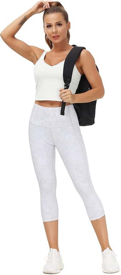 THE GYM PEOPLE Womens' Sports Bra Longline Wirefree Padded with Medium Support