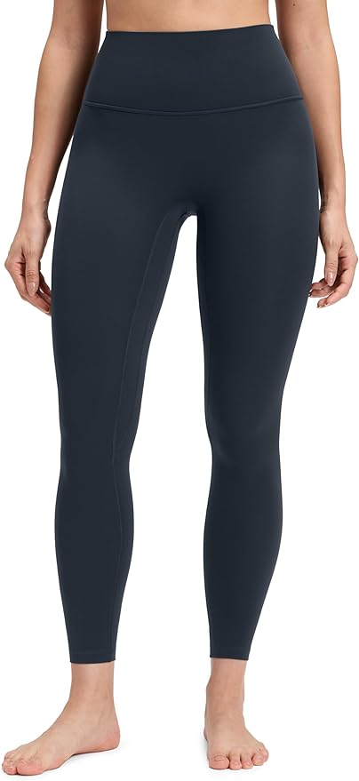 CRZ YOGA Butterluxe No Front Seam Yoga Leggings 25" - High Waisted Womens Lounge Pants Pilates Workout Athletic Buttery Soft