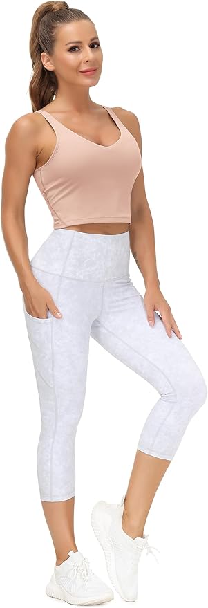THE GYM PEOPLE Womens' Sports Bra Longline Wirefree Padded with Medium Support