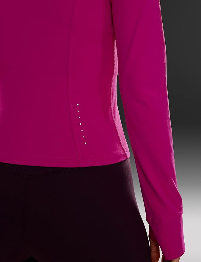 CRZ YOGA Butterluxe Waist Length Jackets for Women - Full Zip Athletic Track Tops with Thumb Holes Pockets