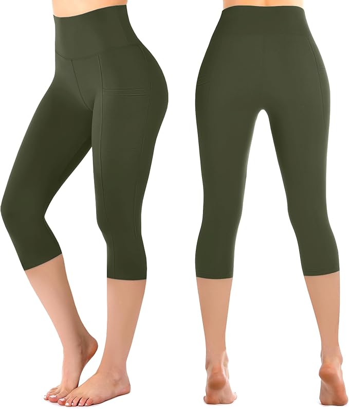 Leafigure High Waisted Leggings for Women- Soft No See-Through Yoga Pants for Gym Workout Running