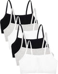 Fruit of the Loom Women's Spaghetti Strap Cotton Pullover Sports Bra Value Pack