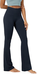 ODODOS Women's Powerful Tummy Control Flared Yoga Pants 2.0 High Waist Workout Bootcut Leggings with Inner Pocket- 29" / 31"
