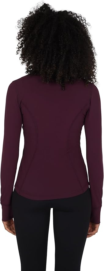 Yogalicious Womens Ultra Soft Lightweight Full Zip Yoga Jacket with Pockets