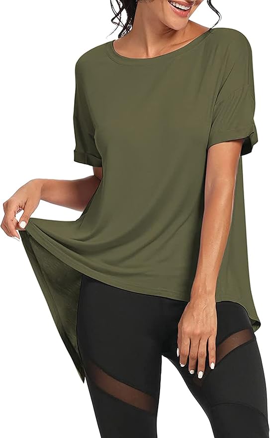 Bestisun Workout Tank Tops Open Back Yoga Exercise Shirts Tie Back Athletic Clothes for Women