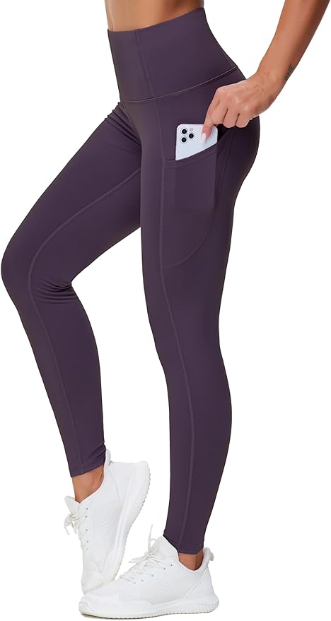 Dragon Fit High Waist Yoga Leggings with 3 Pockets,Tummy Control Workout Running 4 Way Stretch Yoga Pants