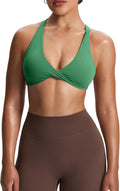 Aoxjox Women's Workout Sports Bras Fitness Satara Low Impact Bra Yoga Crop Tank