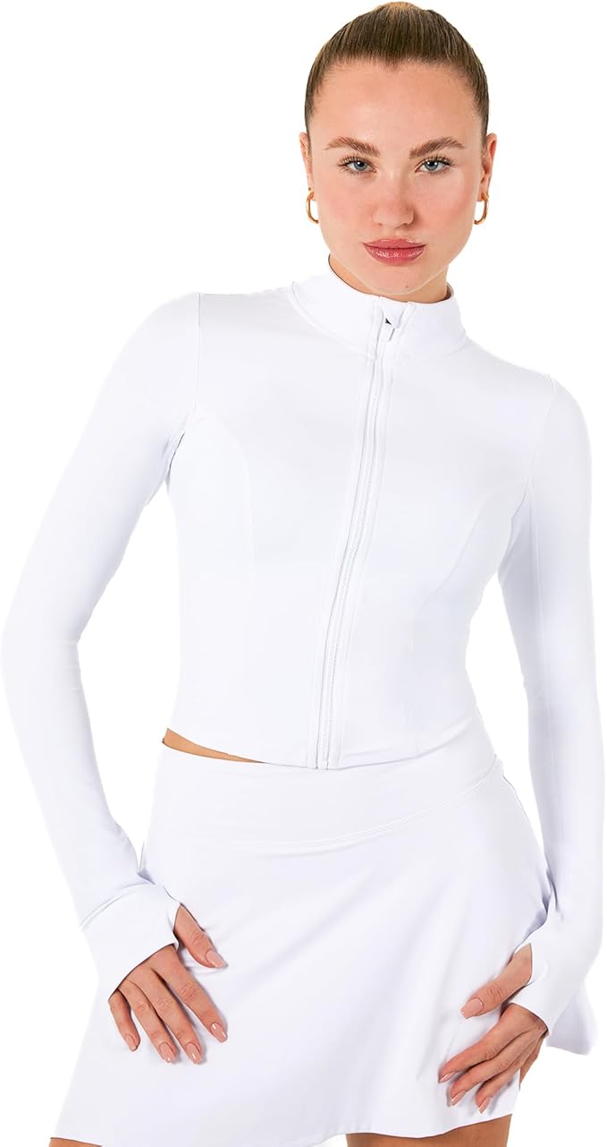 YITTY Active Women's Ultraluxe Full Zip Jacket, Athleisure, 4-Way-Stretch, Thumbholes