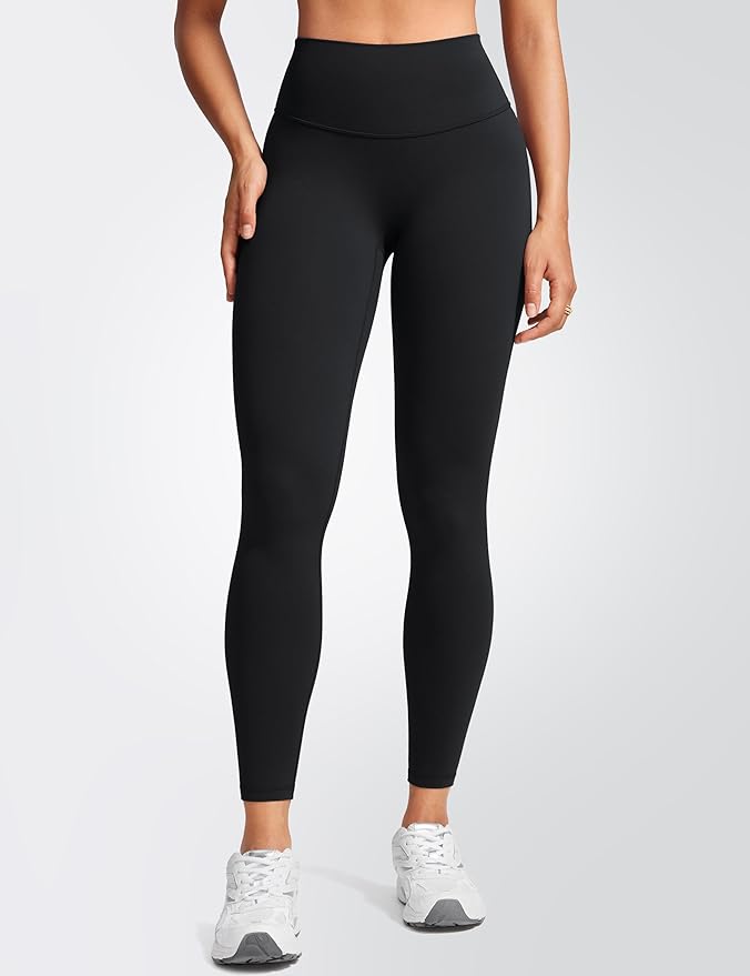 INGIA Womens High Waist No Front Seam Scrunch Butt Leggings Workouts 25 Inches V-Back Scrunch Booty Gym Yoga Pants