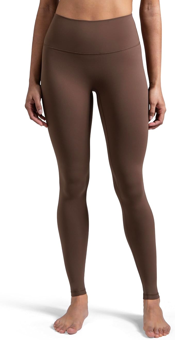 Colorfulkoala Dreamlux No Front Seam Leggings for Women 25"/28" Inseam, High Waisted Buttery Soft Yoga Pants