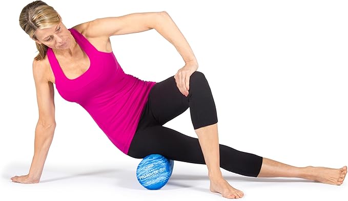 OPTP PRO-Roller Soft Density Foam Roller – Low Density Soft Foam Roller for Physical Therapy, Pilates, Yoga Foam Roll Exercises, and Muscle Recovery - Blue 18" x 6"