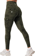 YEOREO CoreFlex Workout Cargo Leggings with Pockets for Women Hidden Scrunch Butt Lifting Leggings Gym Yoga Pants