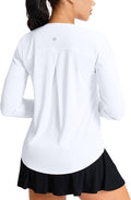 SANTINY Lightweight Long Sleeve Workout Tops for Women Breathable Gym Yoga Athletic Running Hiking Top UPF 50+ Sun Shirts