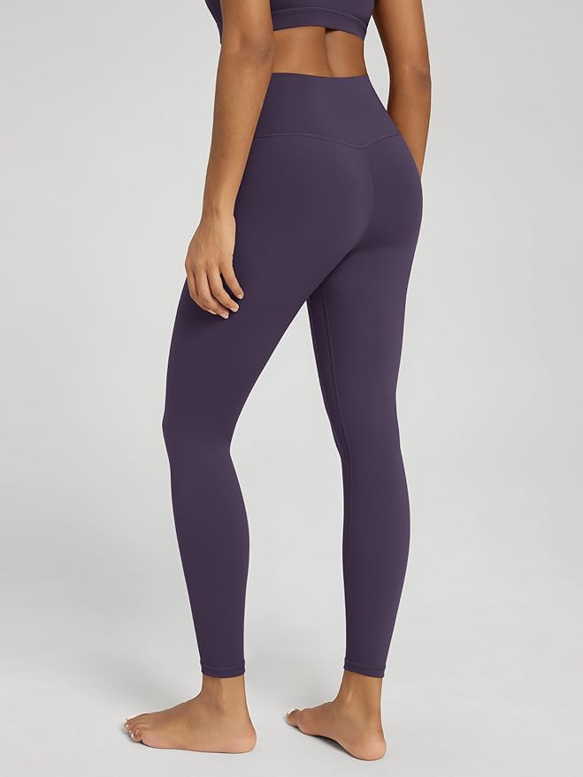 ODODOS Women's Cross Waist Yoga Leggings with Inner Pocket, 23"/25"/28" Gathered Crossover Workout Yoga Pants