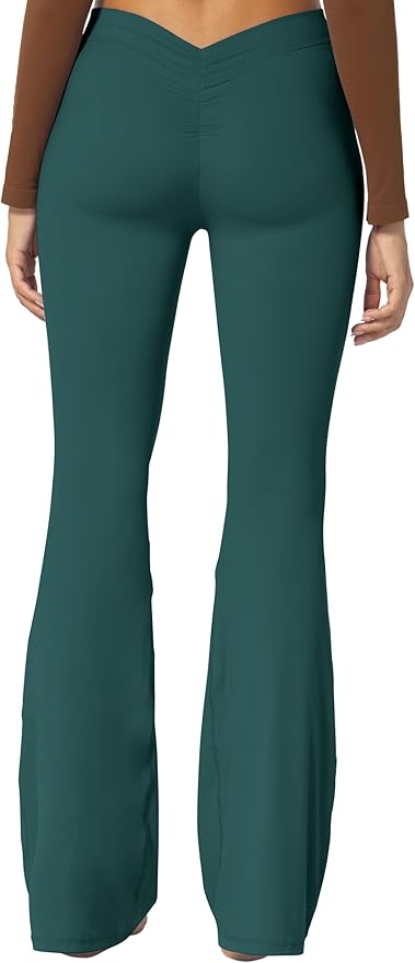 Sunzel Flare Leggings, Crossover Yoga Pants with Tummy Control, High-Waisted and Wide Leg