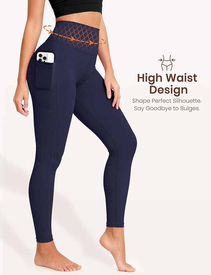 Laite Hebe Leggings for Women - High Waisted Full Length Buttery Soft Yoga Pants for Workout Athletic Daily