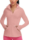 VUTRU Women's Workout Yoga Jacket Full Zip Running Athletic Track Jacket