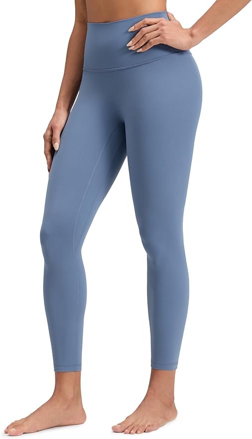 CRZ YOGA Butterluxe No Front Seam Yoga Leggings 25" - High Waisted Womens Lounge Pants Pilates Workout Athletic Buttery Soft