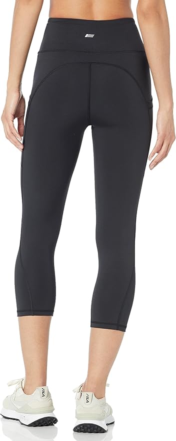 Amazon Essentials Women's High Waisted Active Sculpt Workout Athleisure Capri Leggings with Pockets