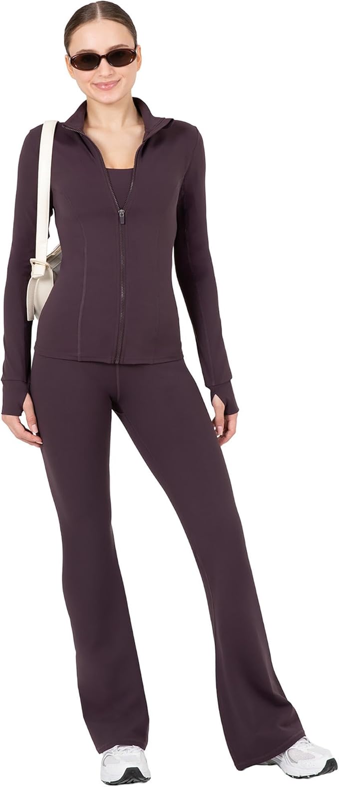 YITTY Active Women's Ultraluxe Full Zip Jacket, Athleisure, 4-Way-Stretch, Thumbholes