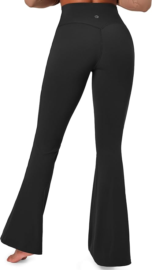 IUGA Flare Leggings for Women Tummy Control Flared Leggings No Front Seam Yoga Pants Women High Waisted Workout Bell Bottoms