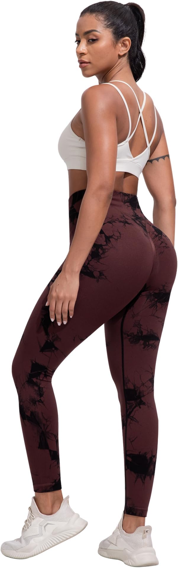 CHRLEISURE Workout Leggings Sets for Women, Gym Scrunch Butt Butt Lifting Seamless Leggings 3 Piece