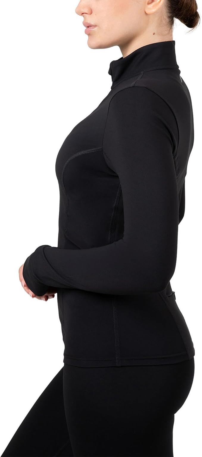 YITTY Active Women's Ultraluxe Full Zip Jacket, Athleisure, 4-Way-Stretch, Thumbholes