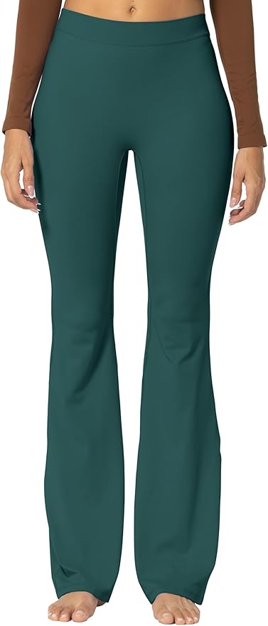 Sunzel Flare Leggings, Crossover Yoga Pants with Tummy Control, High-Waisted and Wide Leg