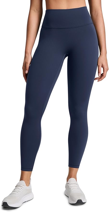 CRZ YOGA SculptAir No Front Seam Yoga Leggings 25" - High Waisted Womens Pants Workout Pilates Athletic V Back Buttery Soft