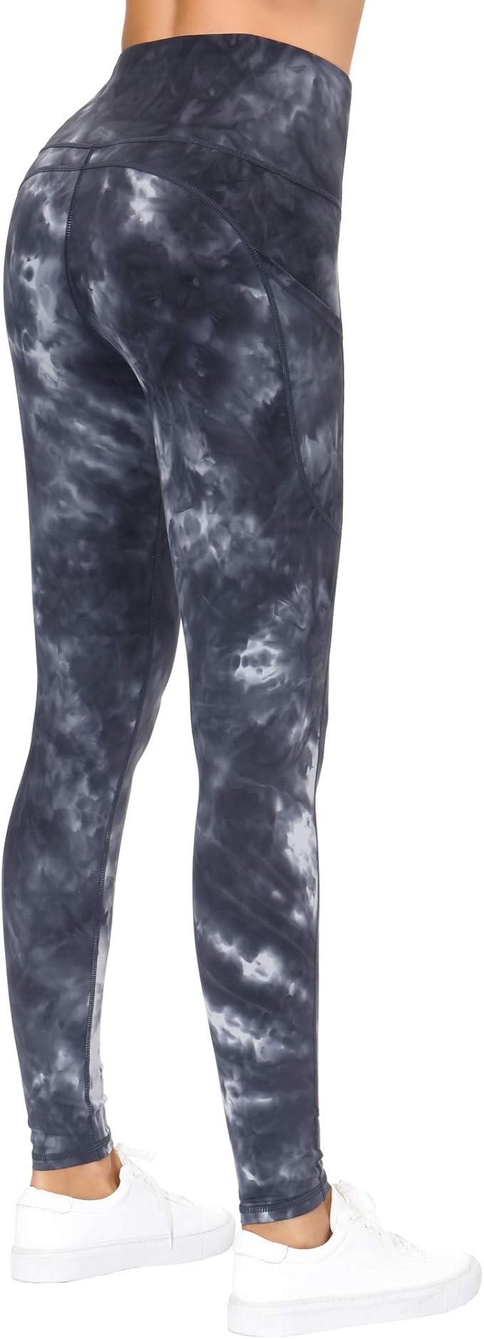 Dragon Fit High Waist Yoga Leggings with 3 Pockets,Tummy Control Workout Running 4 Way Stretch Yoga Pants