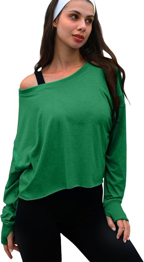 UNIANKIYA Open Back Workout Tops for Women Long Sleeve Cropped Athletic Clothes Gym Running Yoga Low Impact Sports T Shirts