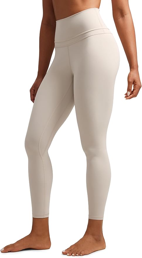 CRZ YOGA Naked Feeling Workout Leggings 25'' - High Waist Yoga Training Tight Womens Pants