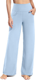 Promover Wide Leg Pants Woman Yoga Pants with Pockets Stretch Loose Casual Lounge Sweatpants Petite/Regular/Tall
