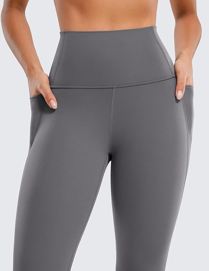CRZ YOGA Butterluxe Workout Leggings Pockets 25'' - High Waisted Gym Womens Yoga Pants Buttery Soft