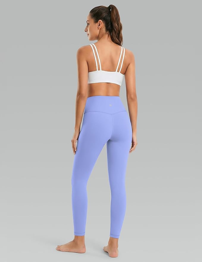 Colorfulkoala Dreamlux No Front Seam Leggings for Women 25"/28" Inseam, High Waisted Buttery Soft Yoga Pants