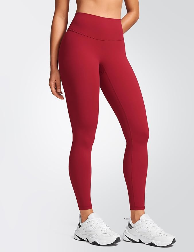 INGIA Womens High Waist No Front Seam Scrunch Butt Leggings Workouts 25 Inches V-Back Scrunch Booty Gym Yoga Pants