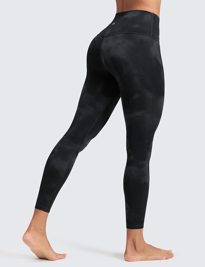 CRZ YOGA Butterluxe No Front Seam Yoga Leggings 25" - High Waisted Womens Lounge Pants Pilates Workout Athletic Buttery Soft