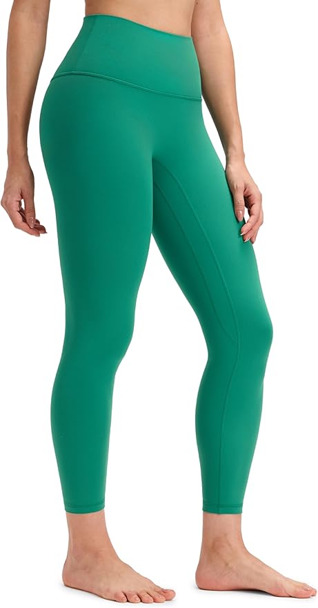 CRZ YOGA Butterluxe No Front Seam Yoga Leggings 25" - High Waisted Womens Lounge Pants Pilates Workout Athletic Buttery Soft