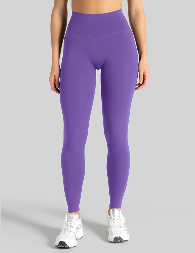 Unthewe Naked-Feel No Front Seam Leggings for Women - High Waisted Buttery Soft Workout Yoga Pants 25"