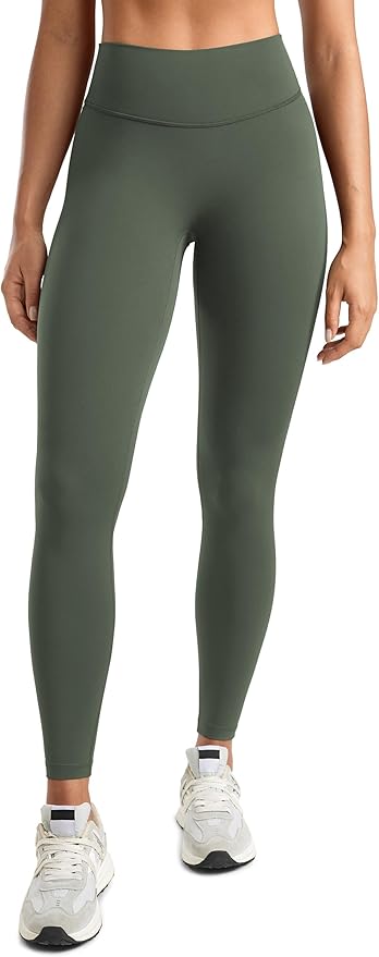 INGIA Womens High Waisted No Front Seam Lounge Yoga Legging 25" Workout Tummy Control Gym Yoga Pants