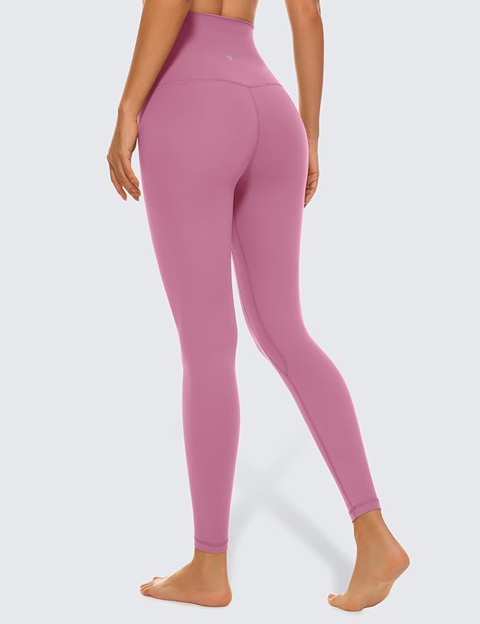 CRZ YOGA Butterluxe Super High Waist Leggings 25"- Buttery Soft Womens Yoga Pants Workout Over Belly
