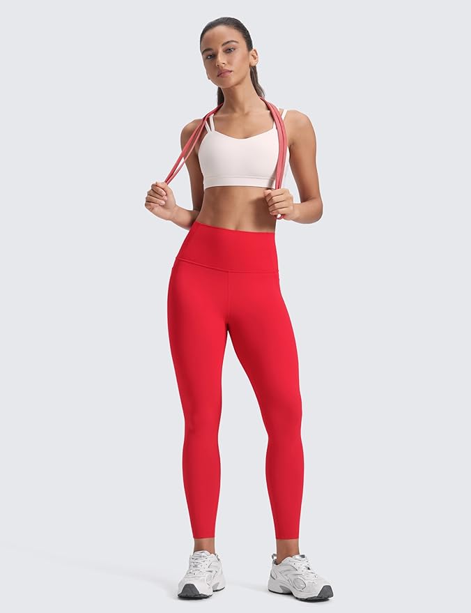 CRZ YOGA Butterluxe Workout Leggings Pockets 25'' - High Waisted Gym Womens Yoga Pants Buttery Soft