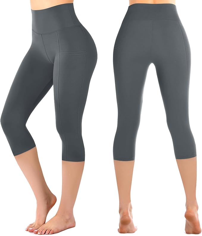 Leafigure High Waisted Leggings for Women- Soft No See-Through Yoga Pants for Gym Workout Running