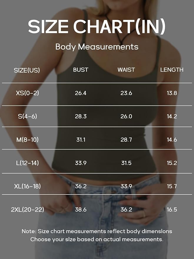 PINKMSTYLE Women's Basic Double Lined Scoop Neck Tank Tops Adjustable Cami Tank Summer Sleeveless Tops