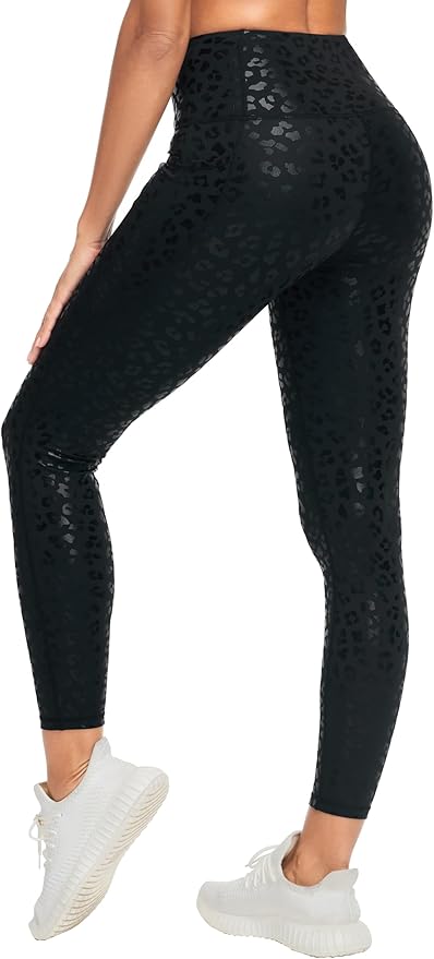 Dragon Fit Women's High Waisted Yoga Leggings Stretchy Tummy Control Gym Workout Pants with Pockets